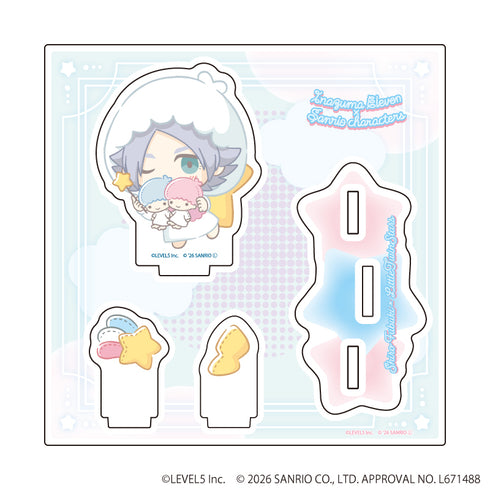 『イナズマイレブン×サンリオキャラクターズ』アクリルスタンドプレート38/吹雪士郎×リトルツインスターズ(コラボイラスト)