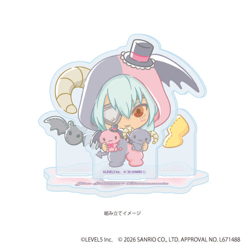 『イナズマイレブン×サンリオキャラクターズ』アクリルスタンドプレート39/佐久間次郎×ルロロマニック(コラボイラスト)