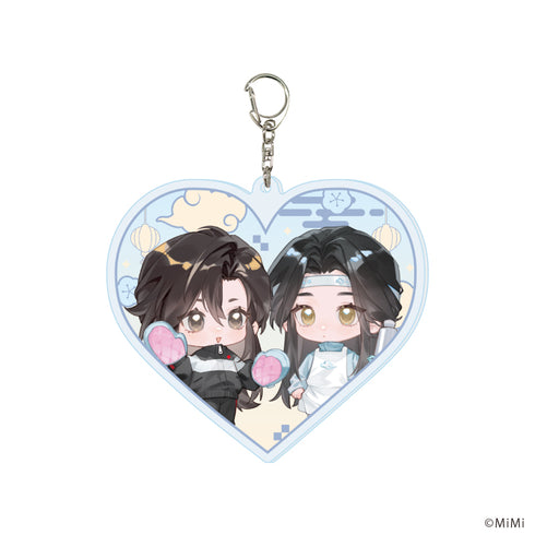 『大河幻想ラジオドラマ魔道祖師』デカアクリルキーホルダー」09/魏無羨&藍忘機 ジャージver.(ミニキャライラスト)