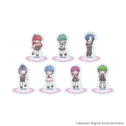 "Tokimeki Memorial" Acrylic Mini Stand 01 / Dark Girly Ver. Complete Set (All 7 Varieties) (Graph Art Illustration)
