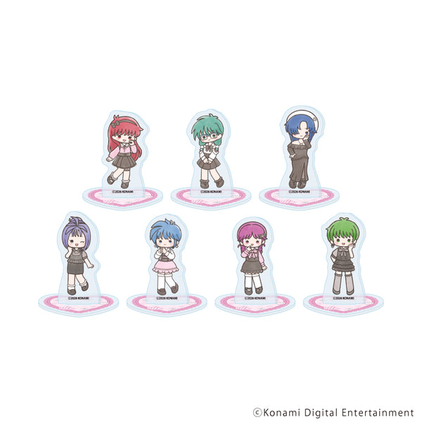 "Tokimeki Memorial" Acrylic Mini Stand 01 / Dark Girly Ver. Complete Set (All 7 Varieties) (Graph Art Illustration)