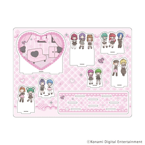 "Tokimeki Memorial" Acrylic Diorama 01 / Group Design: Dark Girly Ver. (Graph Art Illustration)