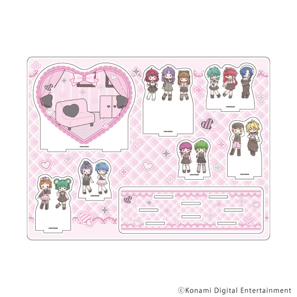 "Tokimeki Memorial" Acrylic Diorama 01 / Group Design: Dark Girly Ver. (Graph Art Illustration)