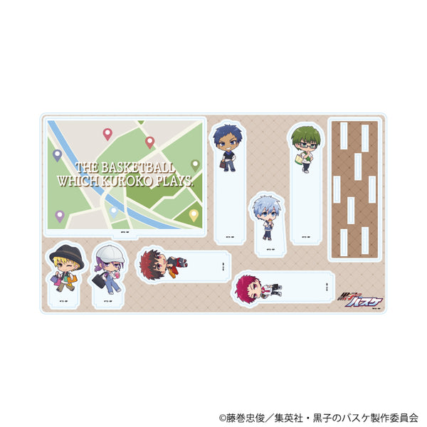 『黒子のバスケ』プレミアム アクリルジオラマプレート11/ストリートショッピングver. 集合デザイン(ミニキャライラスト)