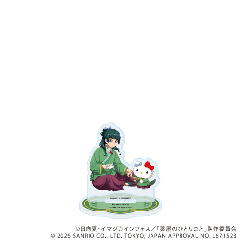 『薬屋のひとりごと×サンリオキャラクターズ』アクリルスタンド01/猫猫×ハローキティ(コラボイラスト)