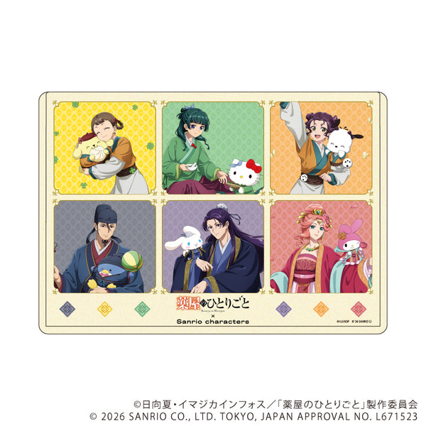 『薬屋のひとりごと×サンリオキャラクターズ』キャラクリアケース01/集合デザイン 等身(コラボイラスト)