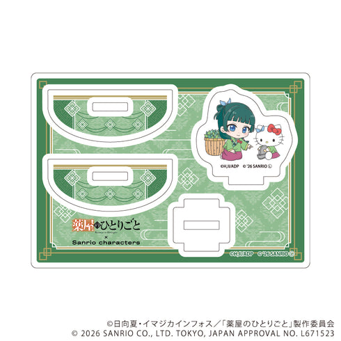 『薬屋のひとりごと×サンリオキャラクターズ』ゆらゆらアクリルスタンド01/猫猫×ハローキティ(コラボイラスト)