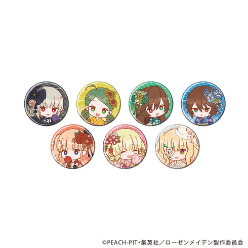 『ローゼンメイデン』缶バッジ15/夏祭りver. コンプリートセット(全7種)(レトロアートイラスト)