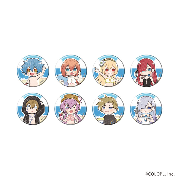 『白猫プロジェクト』缶バッジ17/水着ver. コンプリートセット(全8種)(グラフアートイラスト)