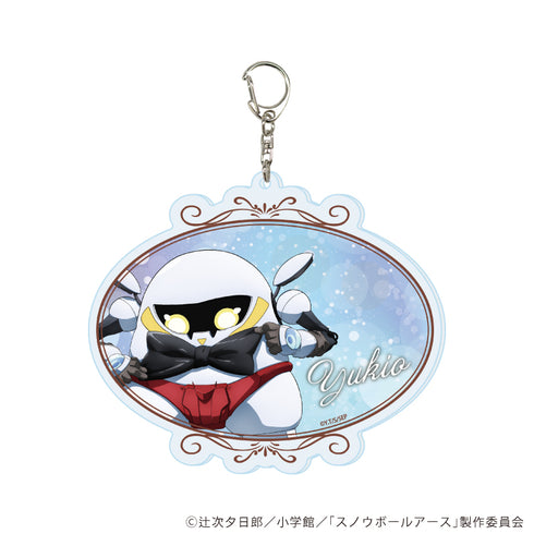 "Snowball Earth" Large Acrylic Keychain 02 / Yukio (Original Illustration)