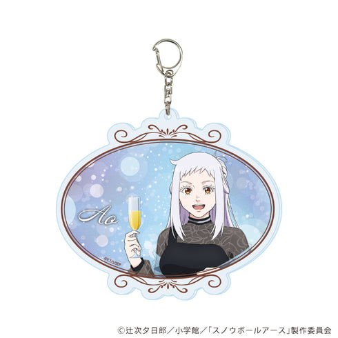 "Snowball Earth" Large Acrylic Keychain 03 / Aoi Nogi (Original Illustration)