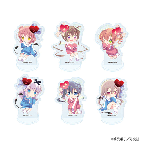 『スロウスタート』アクリルぷちスタンド06/天使&悪魔ver. コンプリートセット(全6種)(描き下ろしイラスト)