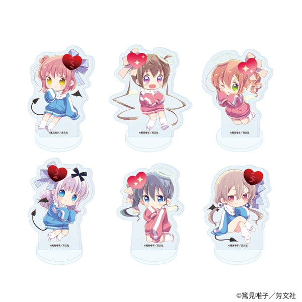 『スロウスタート』アクリルぷちスタンド06/天使&悪魔ver. コンプリートセット(全6種)(描き下ろしイラスト)
