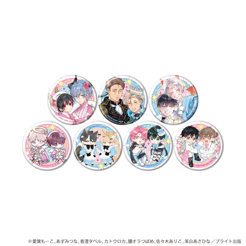 『MeroMero cafe』ホログラム缶バッジ(57mm)01/コンプリートセット(全7種)(描き下ろしイラスト)