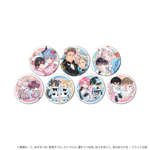 《MeroMero cafe》全息图徽章(57mm)01/全套(共7种)(全新绘制插画)