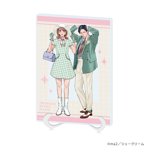 "Why We Fall in Love" Acrylic Art Board (A5 Size) 01 / Group Design (Original Illustration)