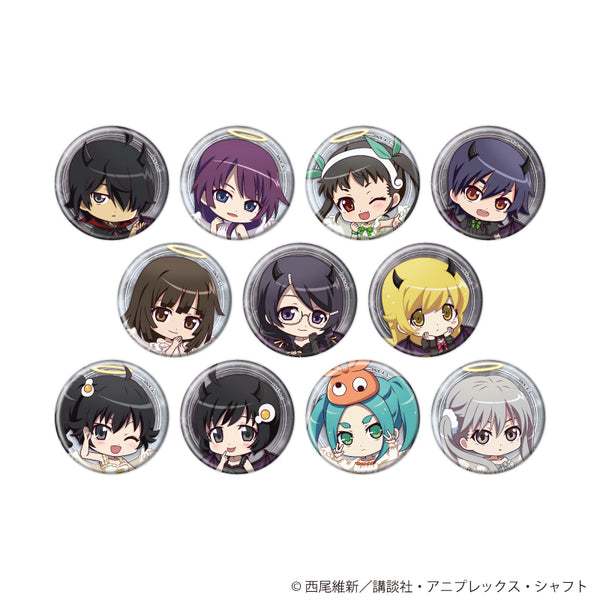 『〈物語〉シリーズ』缶バッジ01/天使と悪魔ver. コンプリートセット(全11種)(ミニキャライラスト)