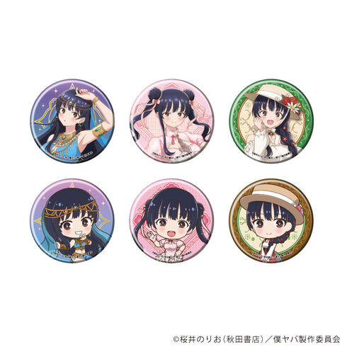 "The Crazy Guy in My Heart" Pin Badge 06 / Complete Set (All 6 Varieties) (Newly Drawn & Redrawn Illustrations)