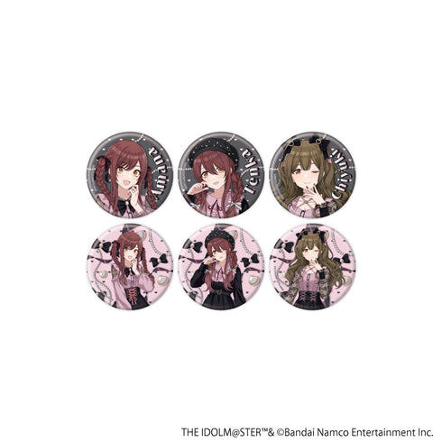 『アイドルマスター シャイニーカラーズ』缶バッジ12/ダークガーリーファッションver. コンプリートセット(全6種)(描き下ろしイラスト)