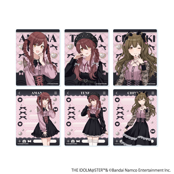 『アイドルマスター シャイニーカラーズ』アクリルカード09/ダークガーリーファッションver. コンプリートセット(全6種)(描き下ろしイラスト)