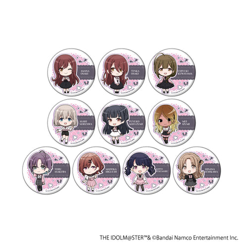 『アイドルマスター シャイニーカラーズ』缶バッジ13/ダークガーリーファッションver. コンプリートセット(全10種)(ミニキャライラスト)