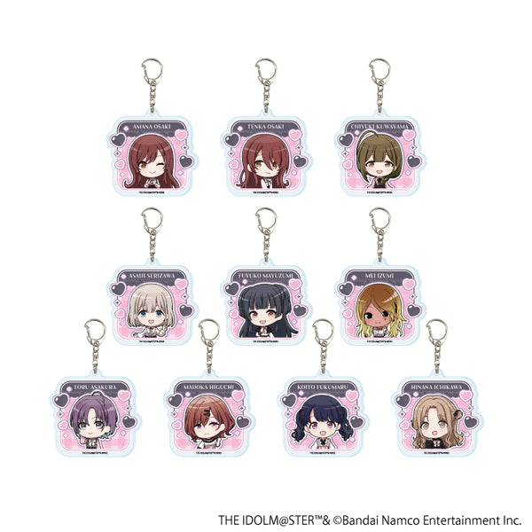 『アイドルマスター シャイニーカラーズ』アクリルキーホルダー04/ダークガーリーファッションver. コンプリートセット(全10種)(ミニキャライラスト)