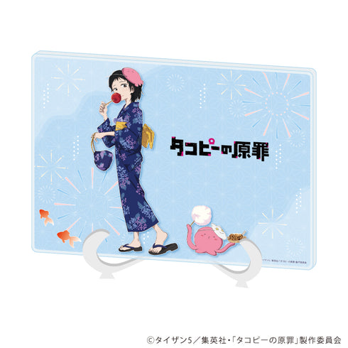 『タコピーの原罪』アクリルアートボード(A5サイズ)01/夏祭りver. タコピー&久世しずか(描き下ろしイラスト)