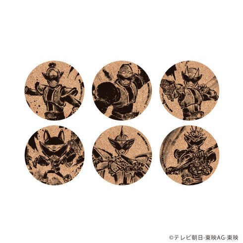 『暴太郎戦隊ドンブラザーズ』コルクコースター01/コンプリートセット(全6種)(描き起こしイラスト)