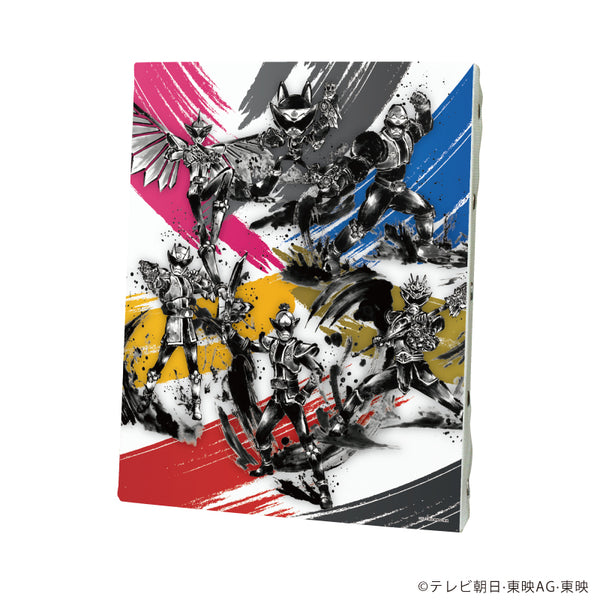 『暴太郎戦隊ドンブラザーズ』キャンバスボード01/集合デザイン(描き起こしイラスト)