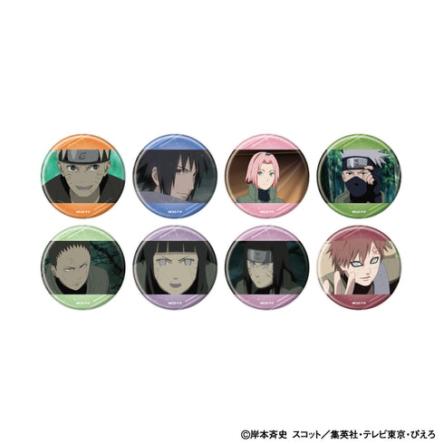 『NARUTO-ナルト- 疾風伝』缶バッジ22/セット2 コンプリートセット(全8種)(場面写イラスト)