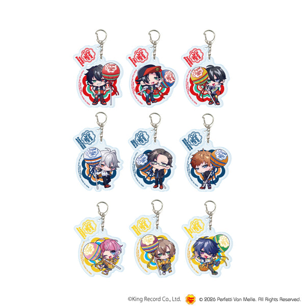『ヒプノシスマイク-Division Rap Battle-×チュッパチャプス』パーツ付きアクリルキーホルダー01/コンプリートセット(全9種)(ミニキャライラスト)