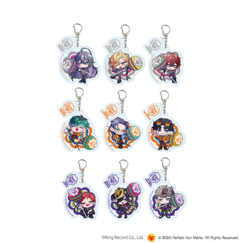 『ヒプノシスマイク-Division Rap Battle-×チュッパチャプス』パーツ付きアクリルキーホルダー02/コンプリートセット(全9種)(ミニキャライラスト)