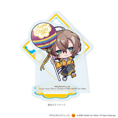 『ヒプノシスマイク-Division Rap Battle-×チュッパチャプス』アクリルスタンドプレート08/夢野 幻太郎(ミニキャライラスト)