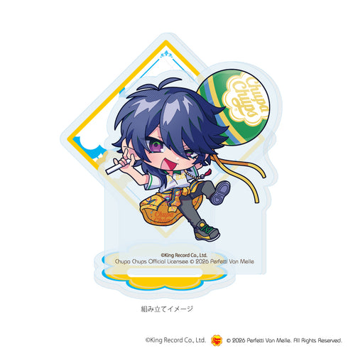 『ヒプノシスマイク-Division Rap Battle-×チュッパチャプス』アクリルスタンドプレート09/有栖川 帝統(ミニキャライラスト)
