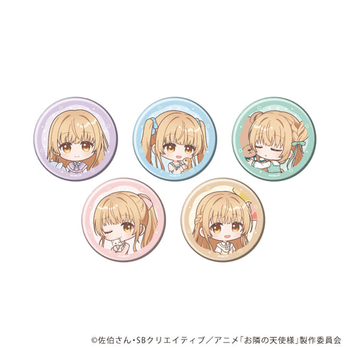 『お隣の天使様にいつの間にか駄目人間にされていた件2』缶バッジ24/コンプリートセット(全5種)(ミニキャライラスト)