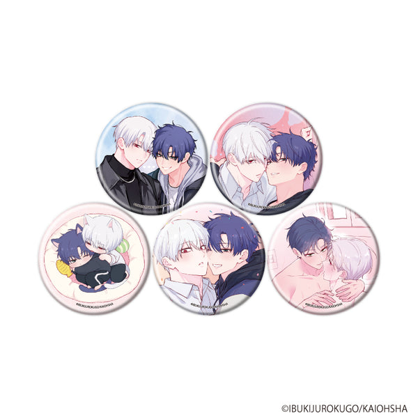『吸血鬼と人間のBL』缶バッジ01/コンプリートセット(全5種)(公式&描き下ろしイラスト)