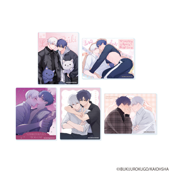 『吸血鬼と人間のBL』アクリルカード01/コンプリートセット(全5種)(公式&描き下ろしイラスト)