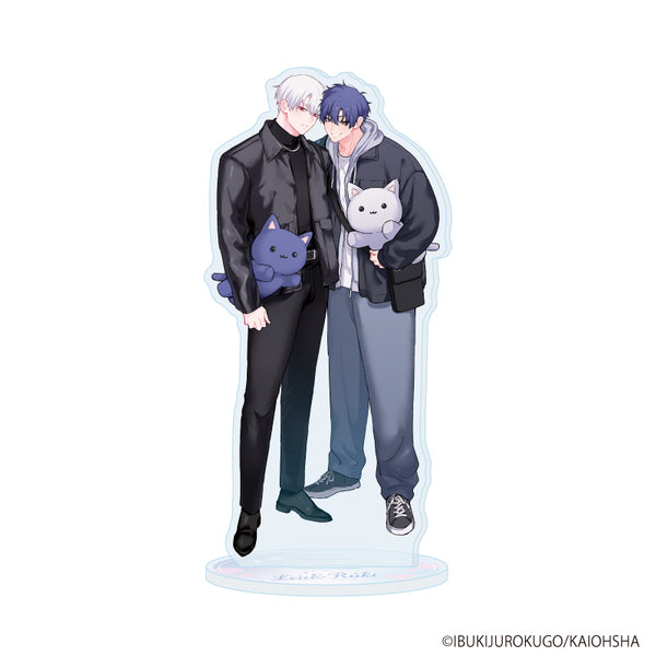 『吸血鬼と人間のBL』アクリルスタンド01/レア・スネークアイ&獅子神流貴(描き下ろしイラスト)