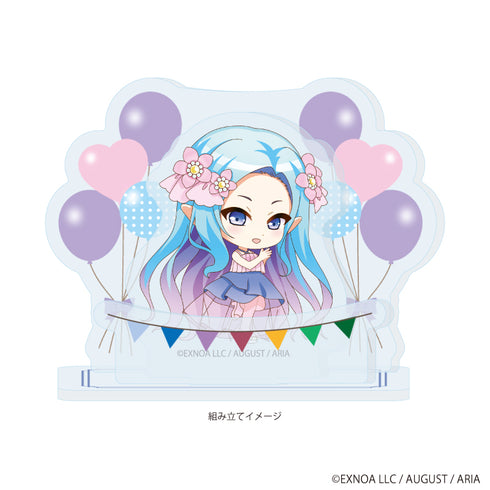 『あいりすミスティリア!~少女のつむぐ夢の秘跡~』アクリルスタンドプレート04/レーナ パーティードレスver.(ミニキャライラスト)
