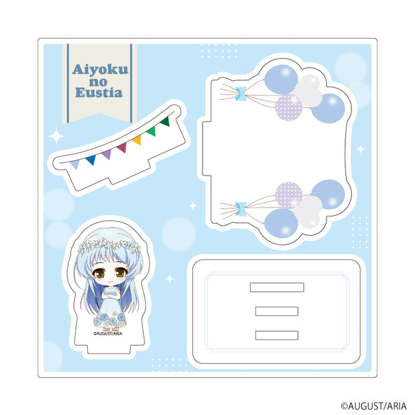 "Yustia of the Tainted Wings" Acrylic Stand Plate 03 / Saint Irene: Party Dress Ver. (Mini Character Illustration)