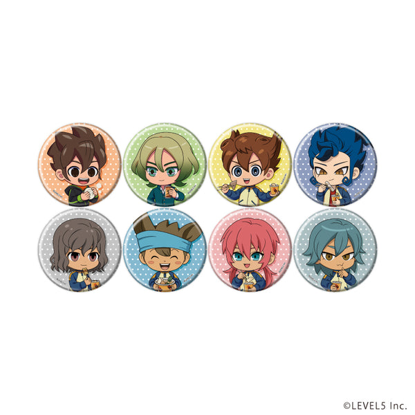 『イナズマイレブン 英雄たちのヴィクトリーロード』缶バッジ04/食べ歩きver. コンプリートセット(全8種)(ミニキャライラスト)