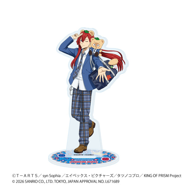 "KING OF PRISM 10th ANNIVERSARY × Sanrio Characters" Acrylic Stand 12: Yukinojo Tachibana × Pokopon Diary