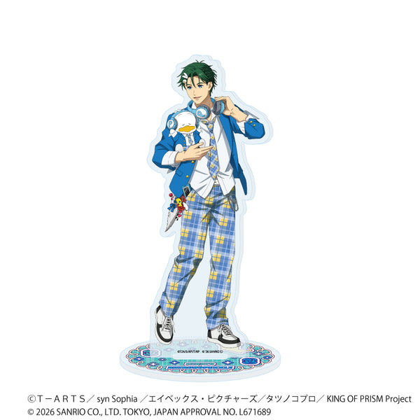 "KING OF PRISM 10th ANNIVERSARY × Sanrio Characters" Acrylic Stand No. 15: Minato Takari × Peckle the Duck