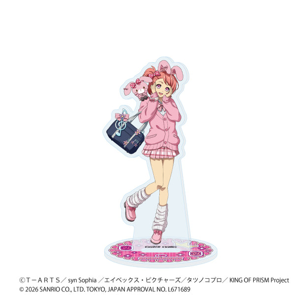 "KING OF PRISM 10th ANNIVERSARY × Sanrio Characters" Acrylic Stand 16 / Leo Saionji × Bonbon Ribbon