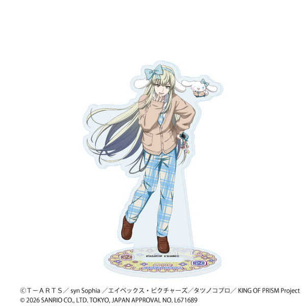 "KING OF PRISM 10th ANNIVERSARY × Sanrio Characters" Acrylic Stand 18 / Rui Kisaragi × Cinnamoroll