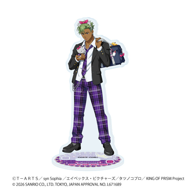 "KING OF PRISM 10th ANNIVERSARY × Sanrio Characters" Acrylic Stand No. 19 / Yamato Alexander × Nyanii Nyunye Nyong