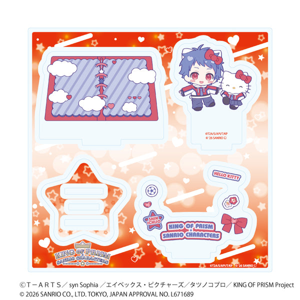 『KING OF PRISM 10th ANNIVERSARY×サンリオキャラクターズ』アクリルスタンドプレート11/一条シン×ハローキティ