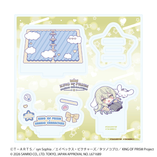 "KING OF PRISM 10th ANNIVERSARY × Sanrio Characters" Acrylic Stand Plate 18 / Rui Kisaragi × Cinnamoroll