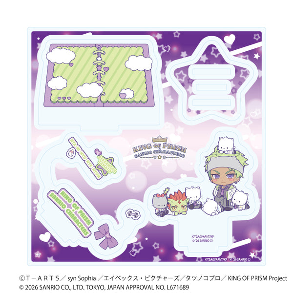 《KING OF PRISM 10周年×三丽鸥角色》亚克力立牌19/大和亚历山大×喵喵喵喵喵
