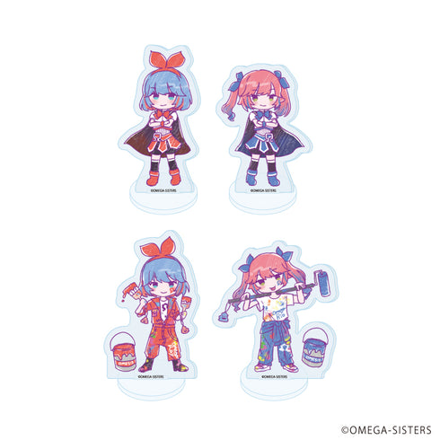 『おめがシスターズ』アクリルぷちスタンド02/コンプリートセット(全4種)(グラフアートイラスト)